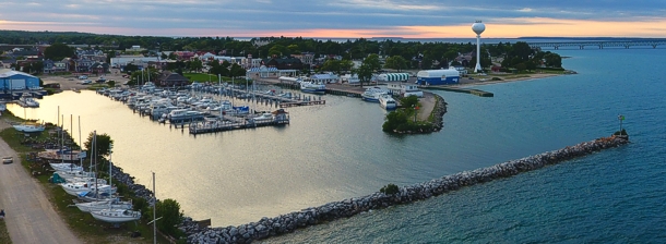 Mackinaw City Michigan Harbor