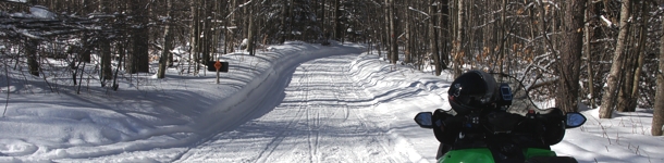 snowmobile trail 4-494 Hillman Michigan snowmobiling