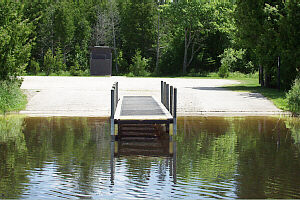 brevort lake public boat launch mackinac county michigan